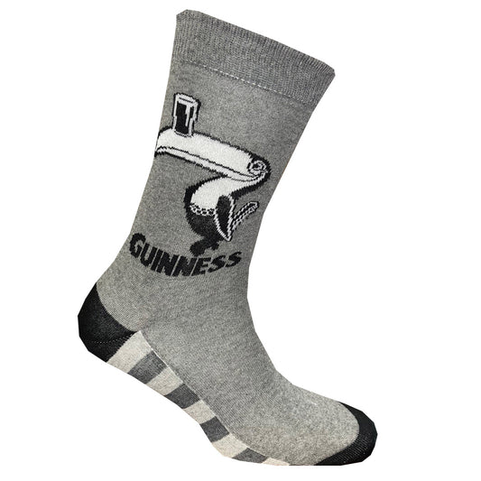 GUINNESS TOUCAN RECYCLED YARN SOCKS (GREY/BLACK)
