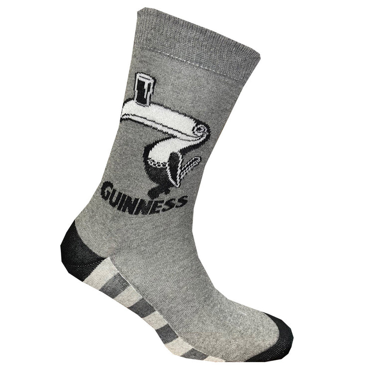 GUINNESS TOUCAN RECYCLED YARN SOCKS (GREY/BLACK)